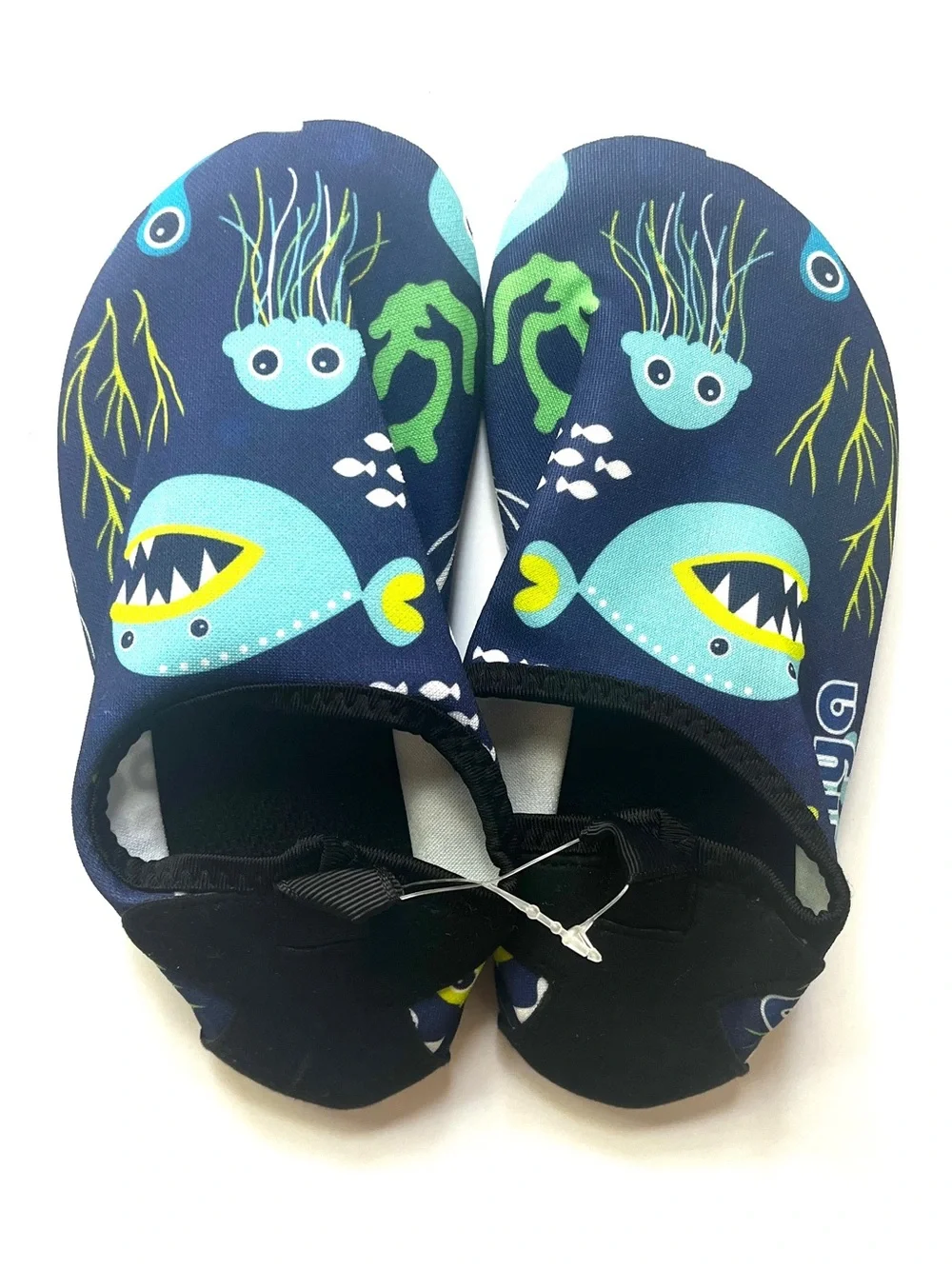 ADORLLYA Shark & Jellyfish Kids Water Shoes Size 11/11.5 (28/29)